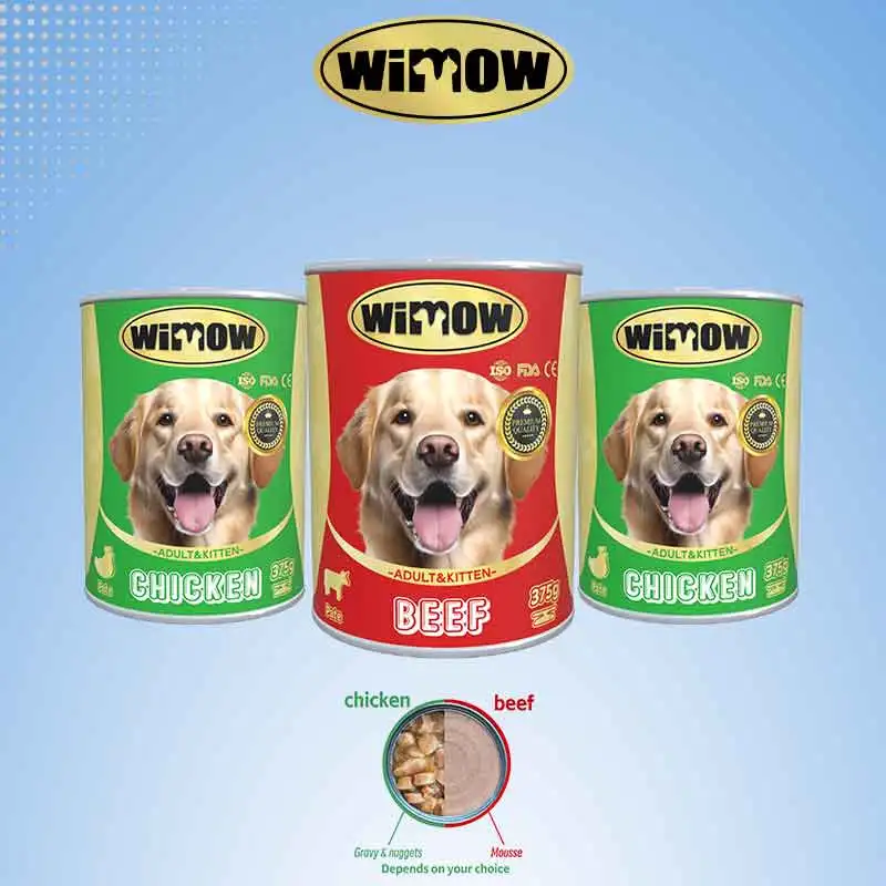 Natural Chicken & Beef Wet Canned Dog Food High Protein Pet Food and Snacks Creamy Wet Treat Puree Pate