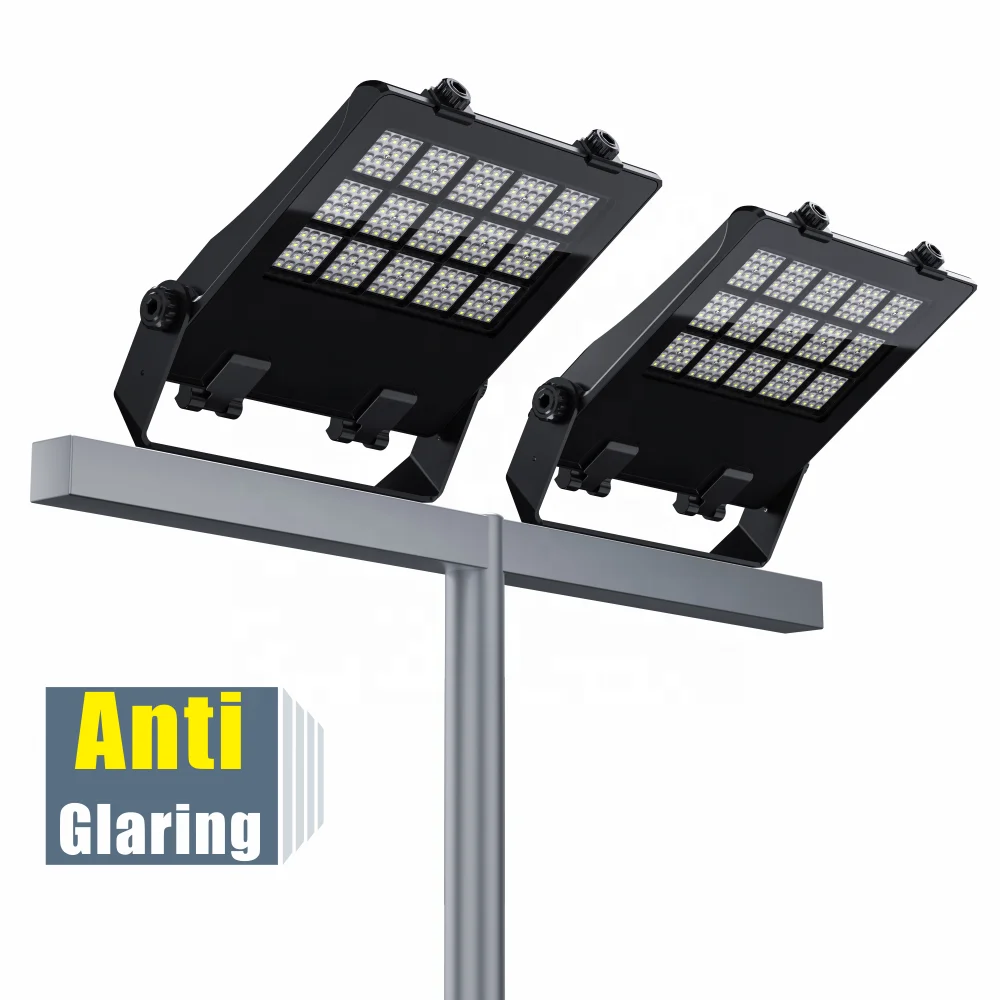 100W- 400W LED Outdoor Flood Light 150LWW P70 Asymmetric Optics Area Lighting with Tempered Glass