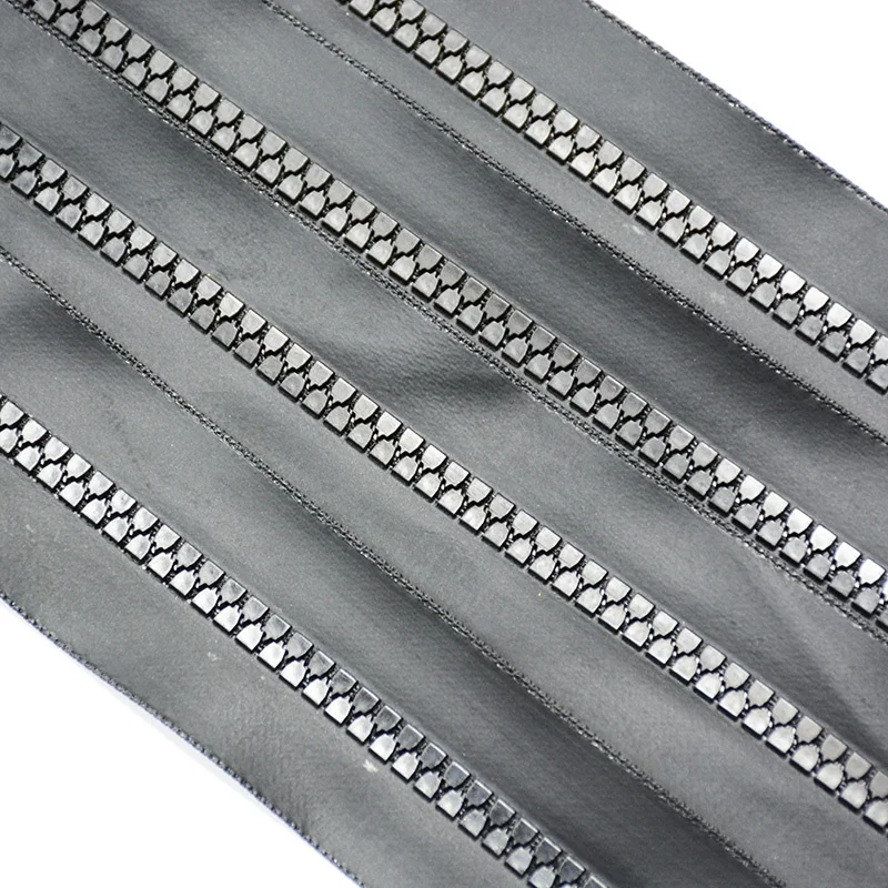 Zip Supplies Zippers PU Resin Zippers & Accessories Close-end Plastic Custom TPU Waterproof Vislon Teeth Derlin Zippers Printing