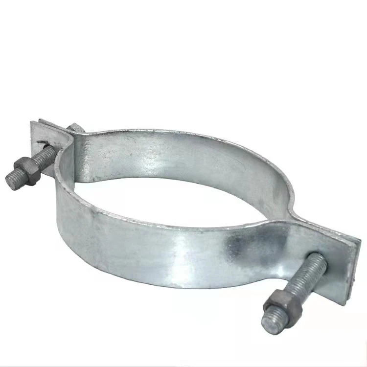 Handan Dapeng Power Fittings Hot Dip Galvanized Pole Clip Clamp Pole For 7.5m Or 9m Concrete Steel Clamp