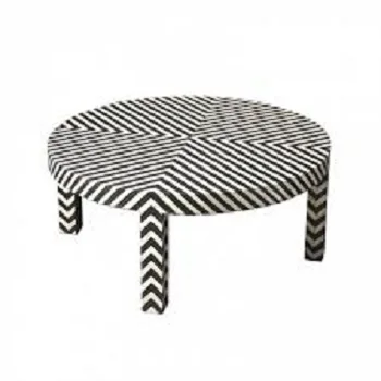 Modern Luxury Vintage Antique Royal Living Room Hills Bone Inlay Wooden Console Table