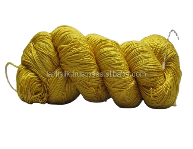 Spun silk yarn Free Design Logo Strong Nature Pure Silk Thread Ring Soft Embroidery OEM Customized Fancy Anti Dye Technics
