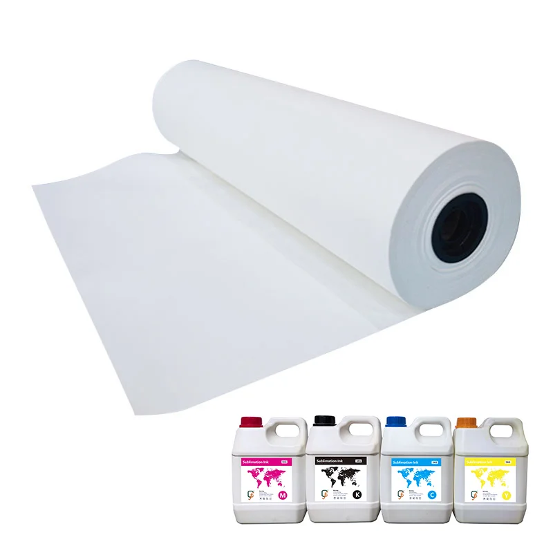Factory direct fast dry sublimation paper 100/90 gsm digital printing paper heat transfer printing paper for polyester fabric