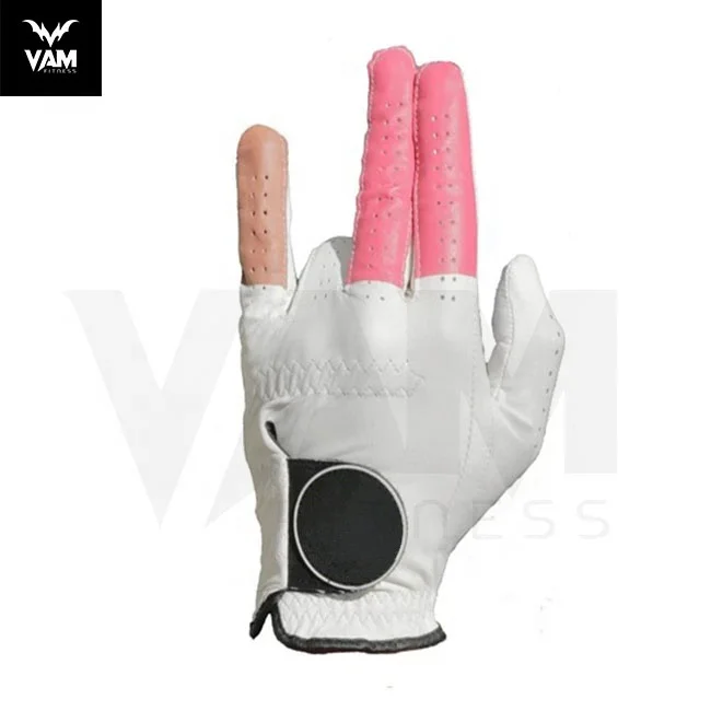 Перчатки для гольфа с логотипом под заказ овчина подходят мужчин OEM Кожаные Для Гольфа Cabretta кожаные перчатки