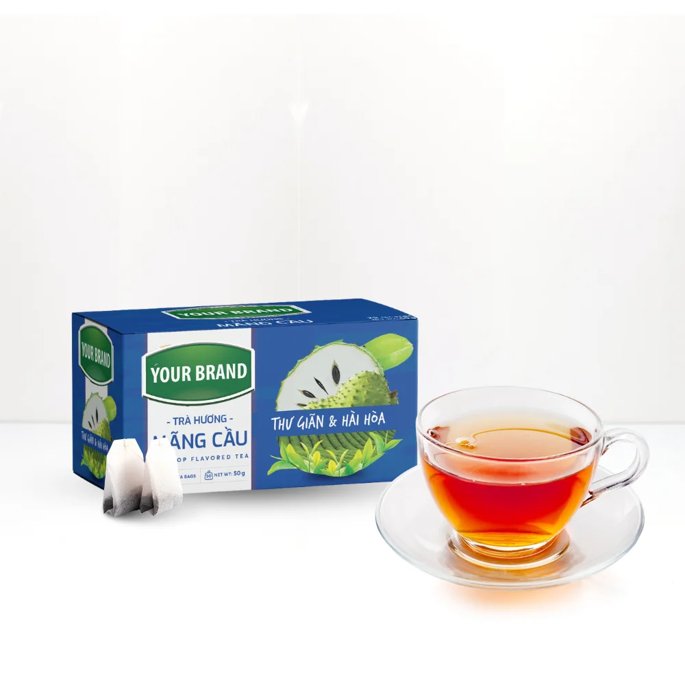 Factory Supply Tea Bags Relaxing Tea Vietnam Single Chamber Bag Tea Bag Tag Soursop Fruits