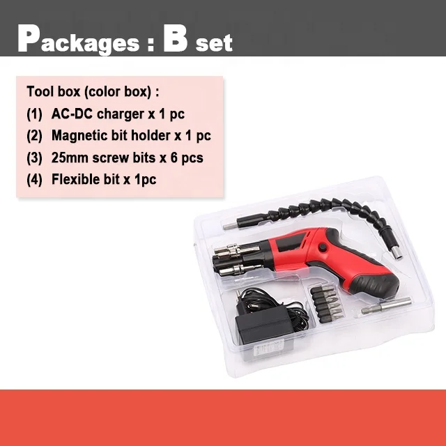 [Handy-Age]-Quick Switch Cordless Screwdriver Tool Kit (ET0400-002)
