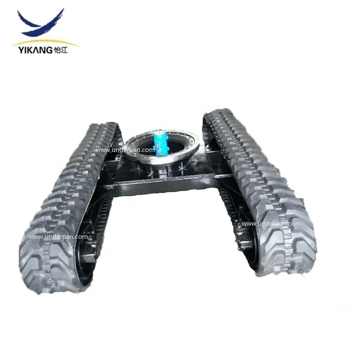 New design 6 tons crawler platform rubber track undercarriage for tracked industry robot vehicles