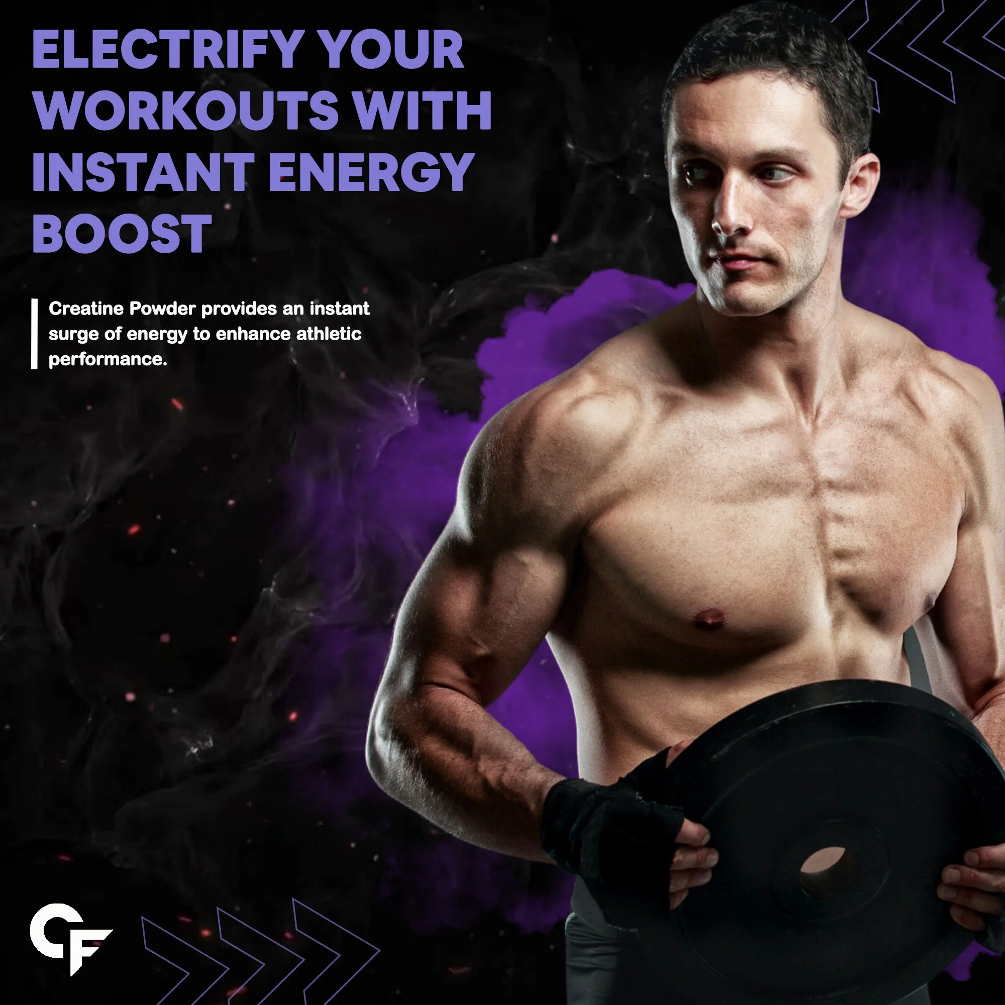 Nutritional Creatine Monohydrate Powder | Creatine Supplement for Lean Muscle Volumization, Strength & Energy