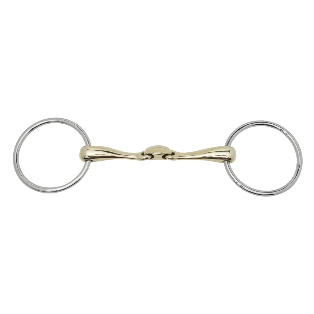 Loose Ring Bit Stainless steel horse equestrian products snaffle bit for horses double ring buckle best selling horse equipment
