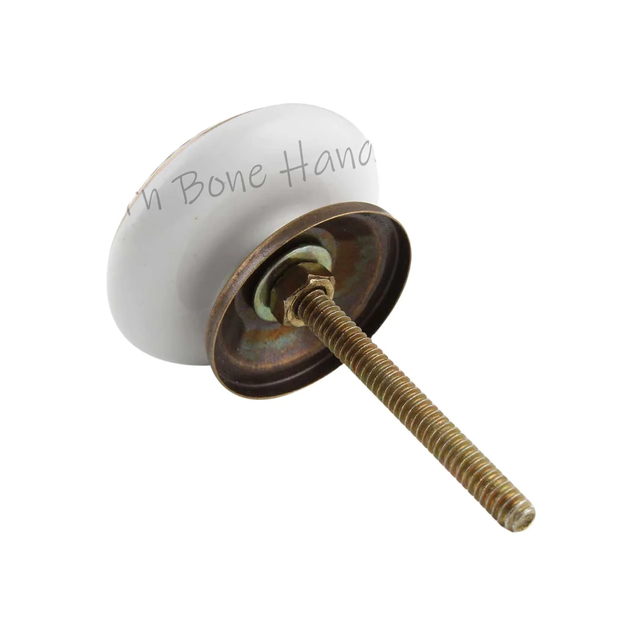 High Quality Golden Wheel Flat Ceramic Dresser Knob Cabinet Knob Cupboard Porcelain Knobs for Dresser/Cabinet and Drawers