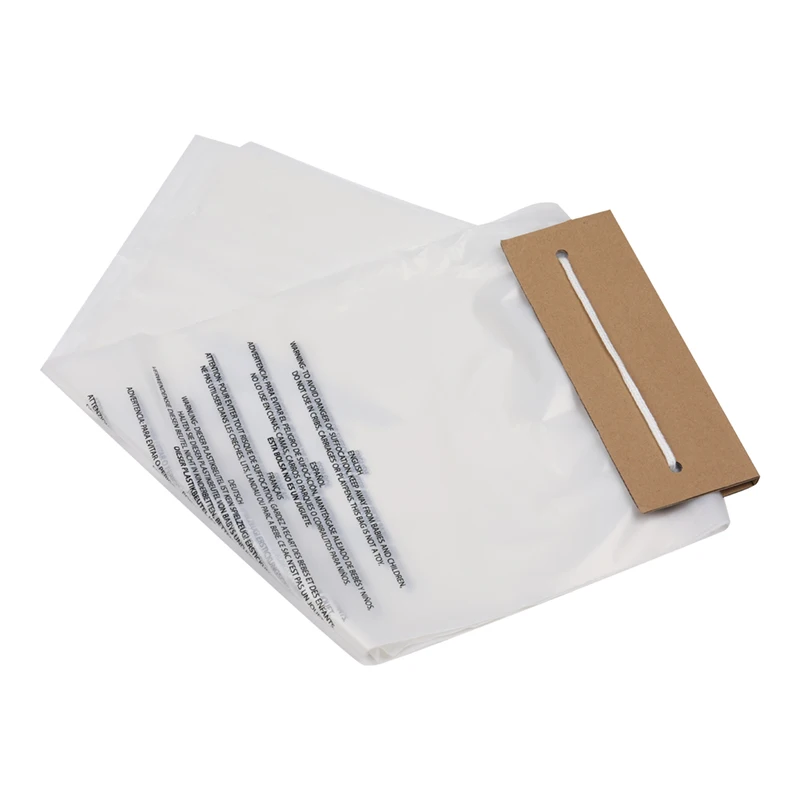 Wholesale High Quality Cardboard Header Plastic Newspaper Bags Water-proof Wicket Newspaper Bags