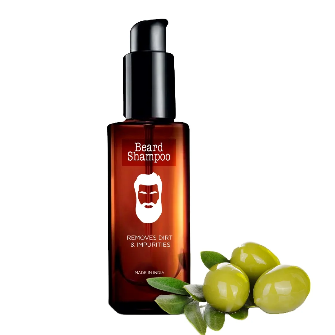 Private Label Natural Beard Shampoo Deep Cleaning Anti Itching Hair Loss Prevening Beard Wash and Conditioner for Men