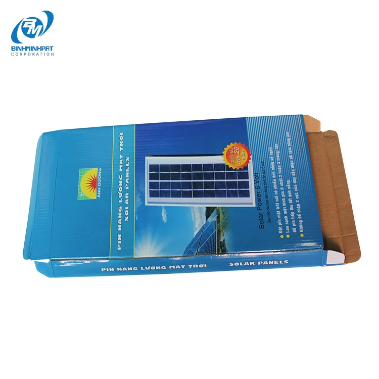 Solar Panels Packaging Box Charger Corrugated Carton with CMYK Printing and Glossy Lamination Full Size Package