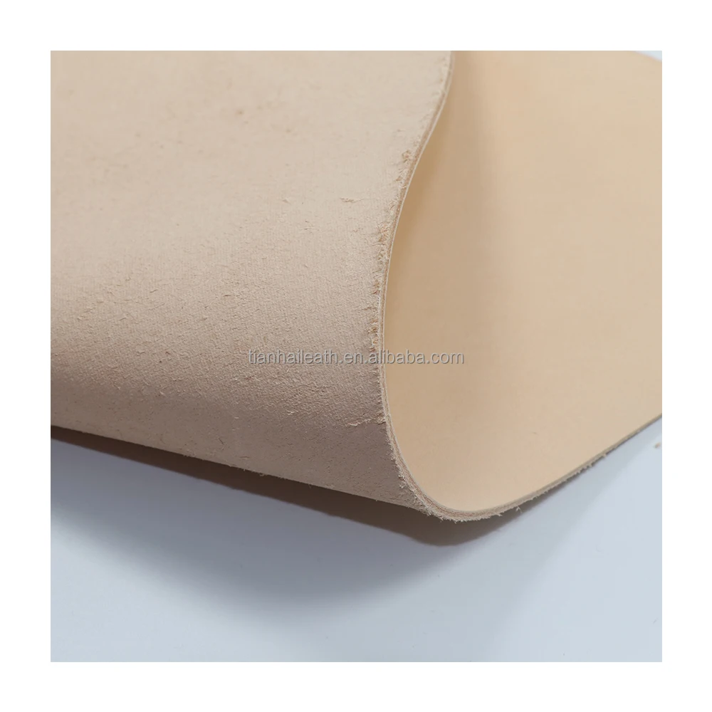 Natural beauty and excellent hand feeling cowhide veg tan leather natural leather for Furniture Clothing Shoes Bags