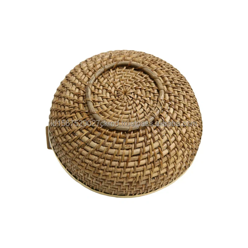 Hot Sale Simple Hot Product Weaved Storage Basket, Rattan Basket Tray/ Serving Tray Set of 3,  Premium Quality Handmade Designer