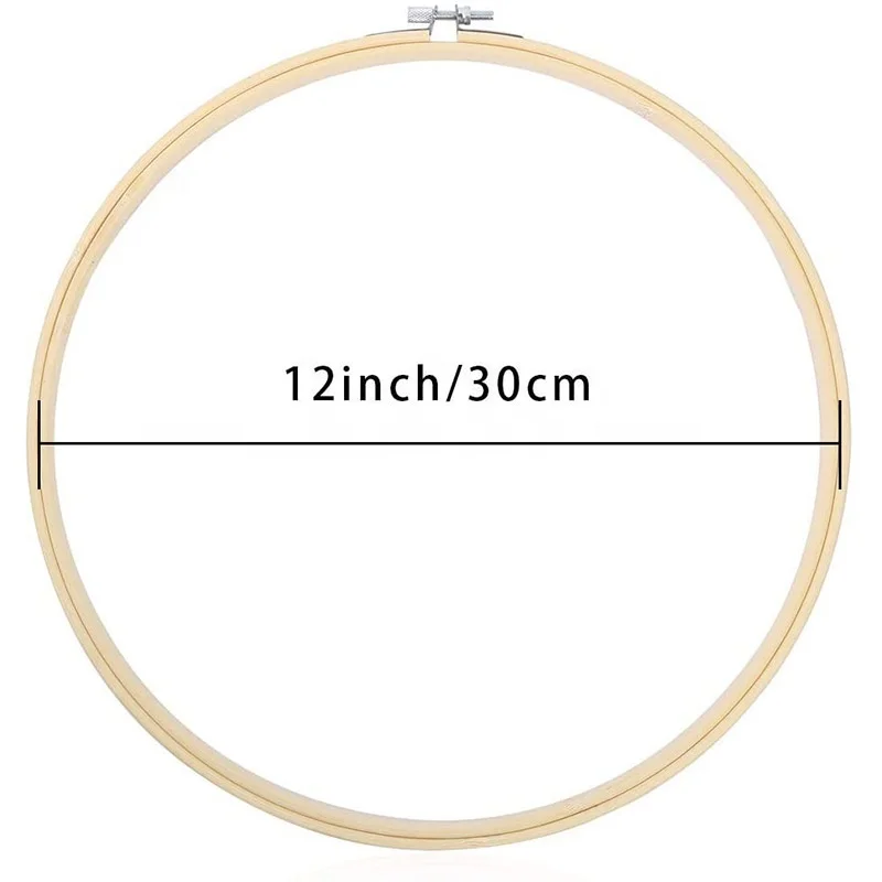  Крестом кольцо обруч пяльцы для вышивания Оптом бамбуковая круг искусство ремесла швейные 10 пакетов (12 дюймов)