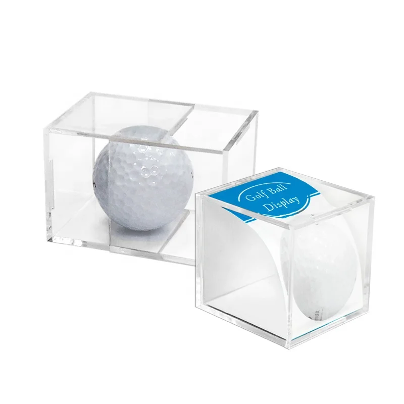 Clear Plexiglass Golf Display Showcase Cabinet Display Acrylic Box