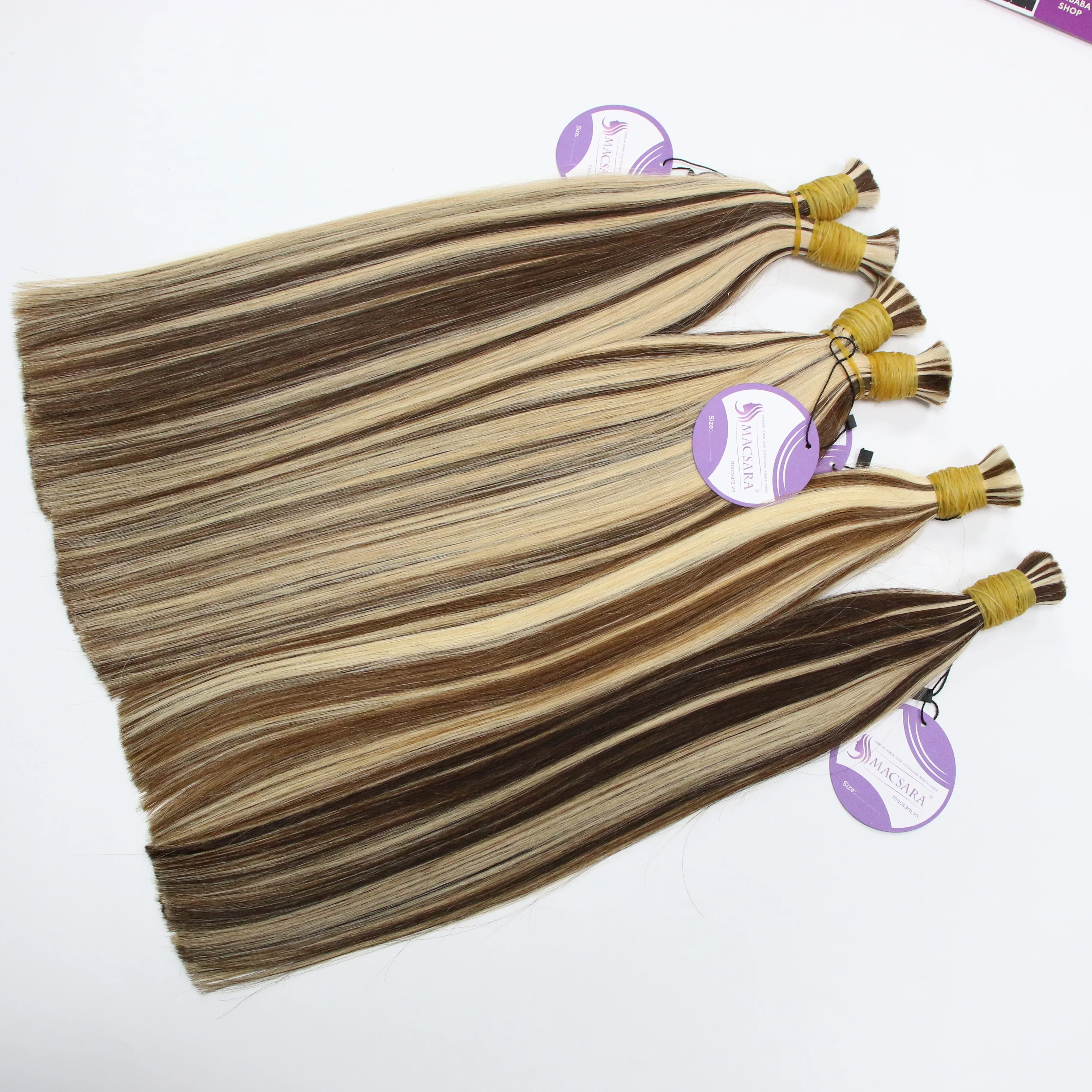 Real color human hair for braiding supplier no shedding bulk hair - Virgin natural hair from Sarahair in Vietnam