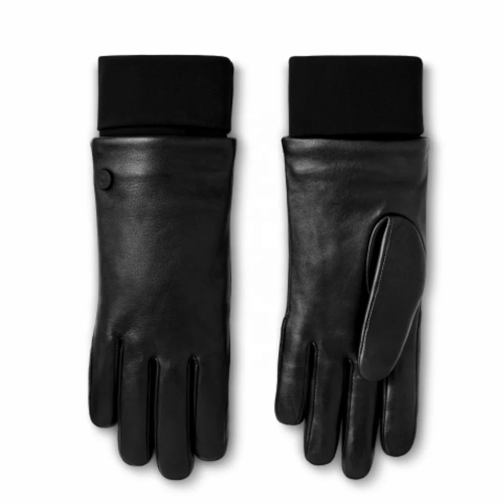 Genuine Sheepskin Leather Gloves For Women | Winter Warm Touchscreen Texting Lined Fashion Gloves