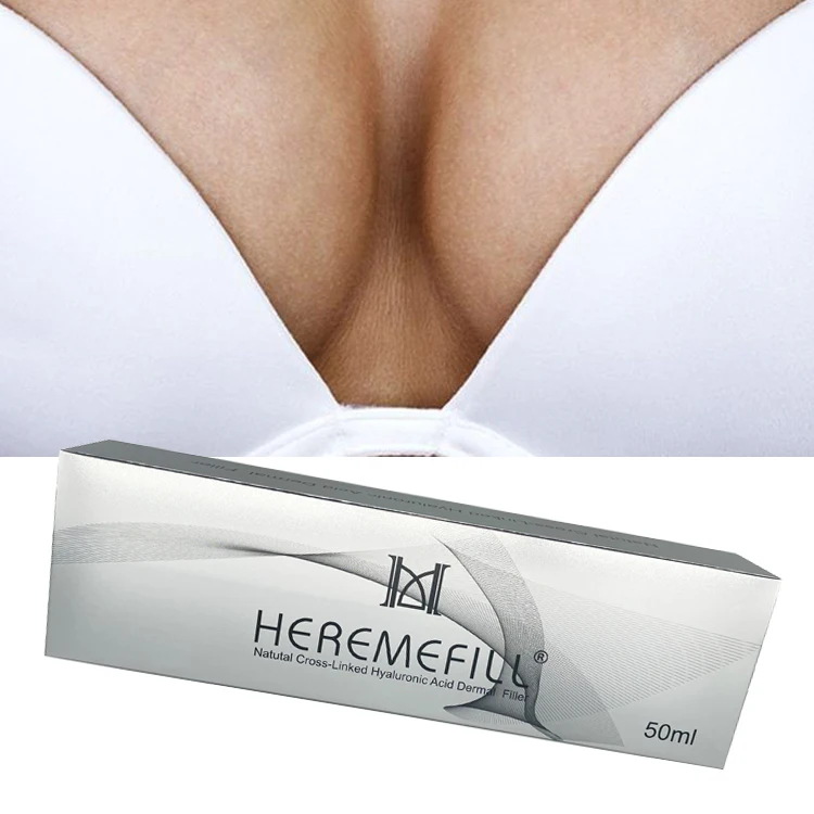 Heremefill Ha Hyaluronic Cross Linked Acid Ultra-Deep Dermal Filler Injection 50ml for Face Butt Breast