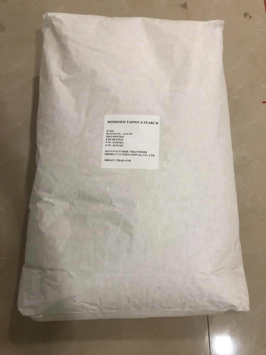Высококачественный пищевой модифицированный порошок крахмала кассавы для пищевых продуктов из Таиланда 25 кг упаковка