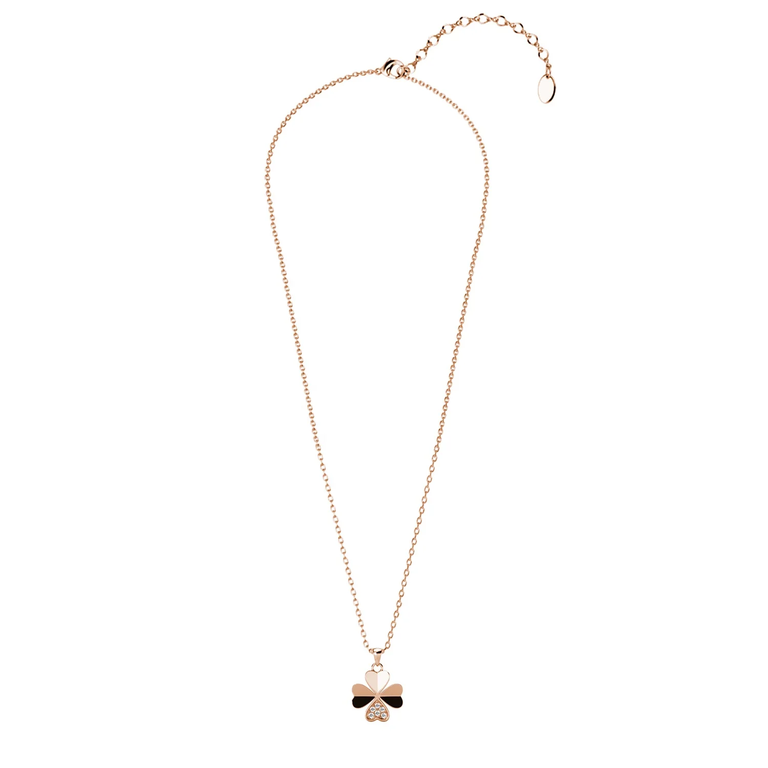 Premium Austrian Crystal Women Accessories Jewelry Lucky For Leaf Clover Petal Pendant FREE Necklace Chain Destiny Jewellery