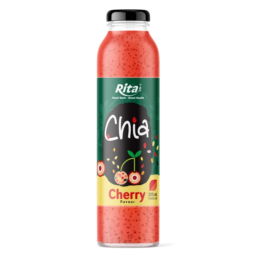 10.6 fl oz Glass Bottle Chia Seeds with Fresh Grape Juice Fast Delivery High Quality Beverages Private Label ODM OEM