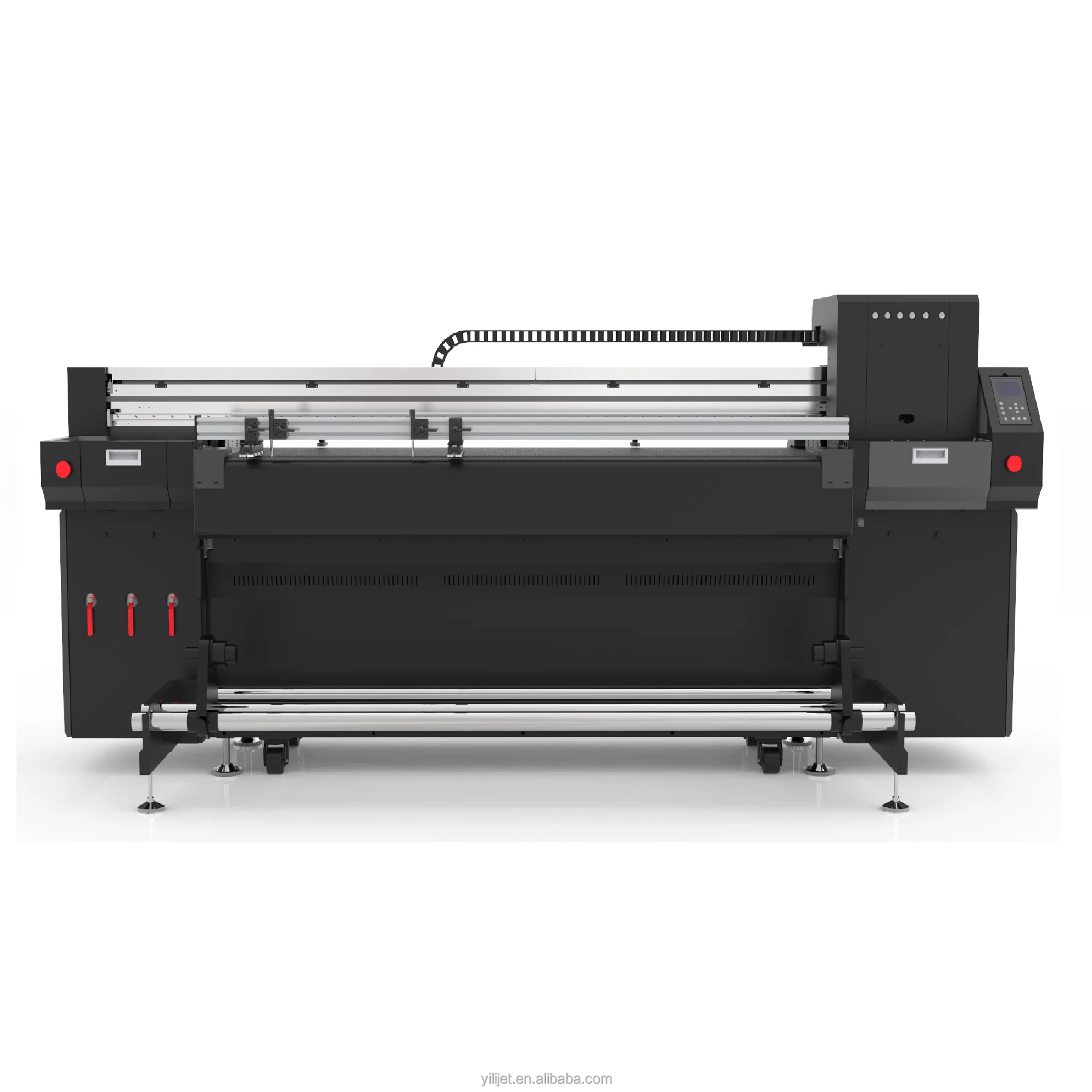 Impresora UV de cama plana para trabajo pesado, impresora uv de rollo a rollo de 1.8 m impresoras uv hbridas