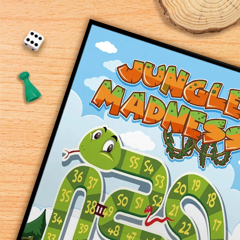 Educational Brain Teaser Board games Snakes & Ladders Board Game