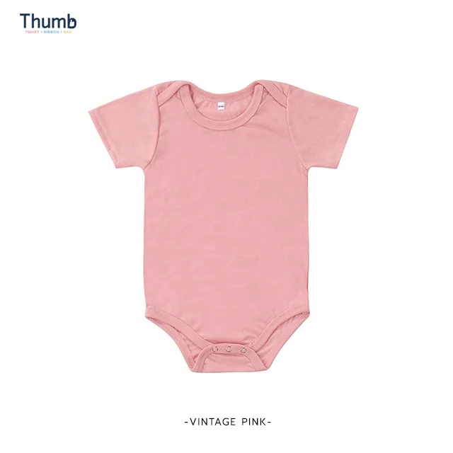 Hot Color in Fall Season Newborn Baby Onesie Bodysuit 100% Polyester for Sublimation printing from Thailand