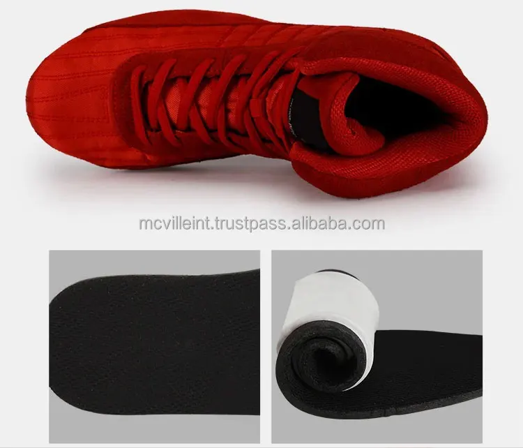  Боксерские ботинки для мужчин удобная тренировочная обувь профессионального бокса борьбы тяжелой атлетики