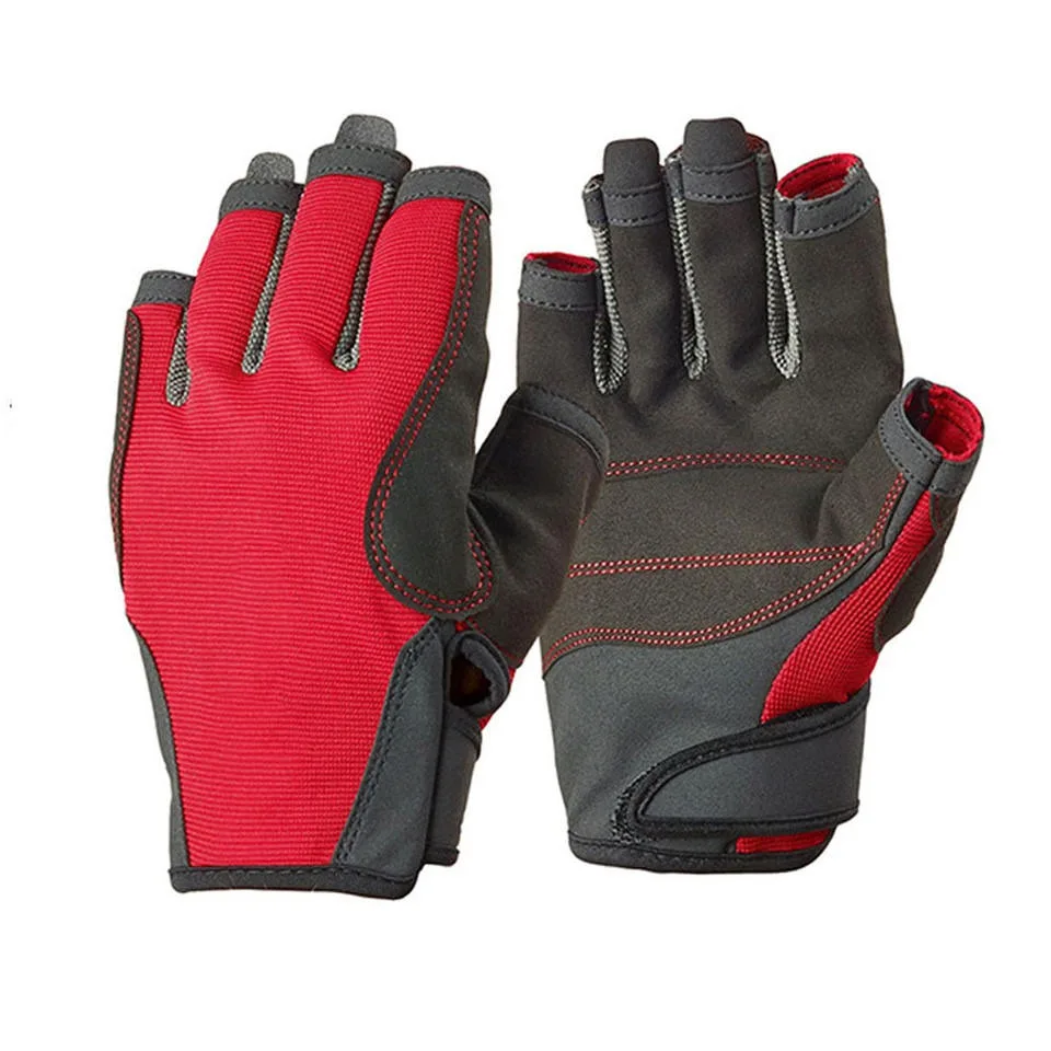 New Sailing Rafting Hiking Fishing Gloves With Thick Palm Protection Best Anti Slip Sailing Gloves Boat Fishing Sailing Gloves