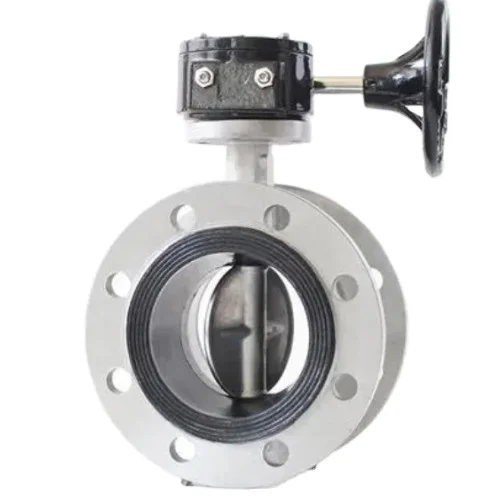 KEFA Stainless Steel PN16 DN250mm10in PTFE Lever Gearbox pneumatic electric Double Flanged Butterfly Valve