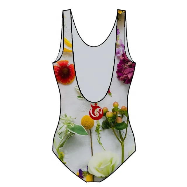 new custom sublimation design 2023 polyester spandex Women one piece body suit bikini swim wear beach fitness wear bathing wear