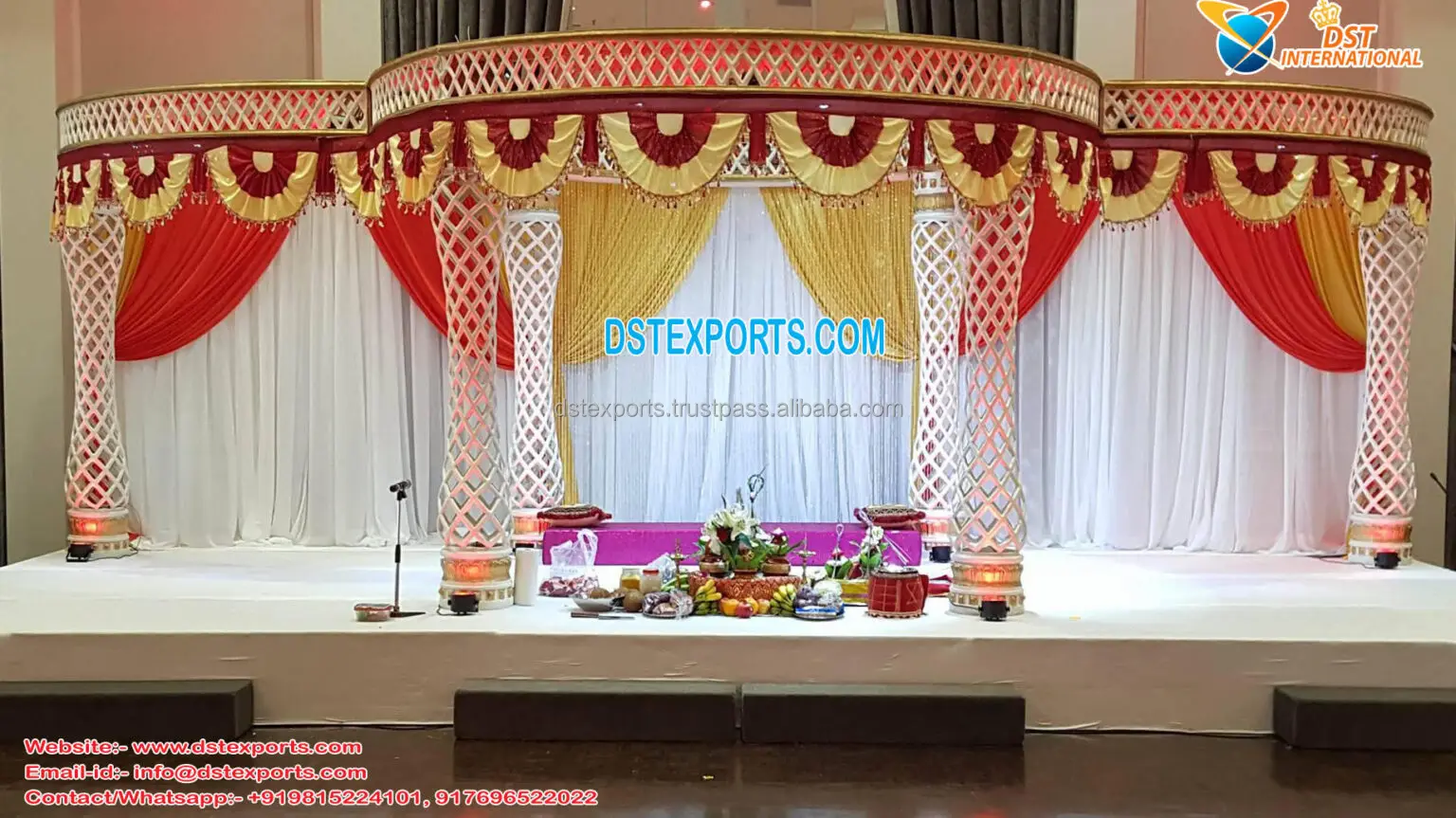 Amazing Indian Wedding Rajwada Mandaps Buy Indian Hindu Wedding Mandaps USA Indoor Bollywood Indoor Mandap Design UK