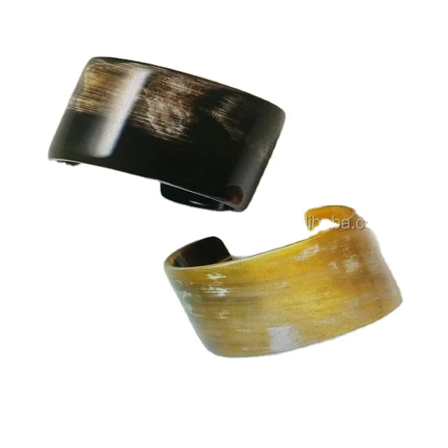 
most selling handmade natural horn Women Men Gift Bracelet bangle most stylish trending unisex cuff ring custom logo 