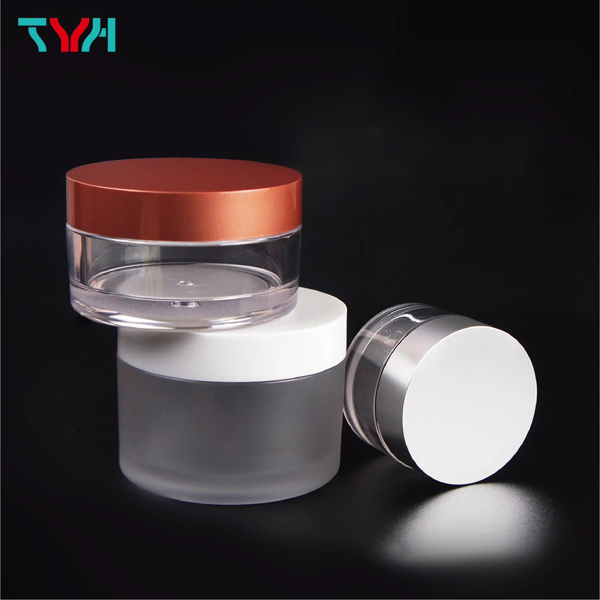 (Образец) 5 мл-500 мл прозрачная пластиковая круглая одностенная банка для крема с навинчивающейся крышкой из полиэтилена внутренней крышки (серия ZINS)