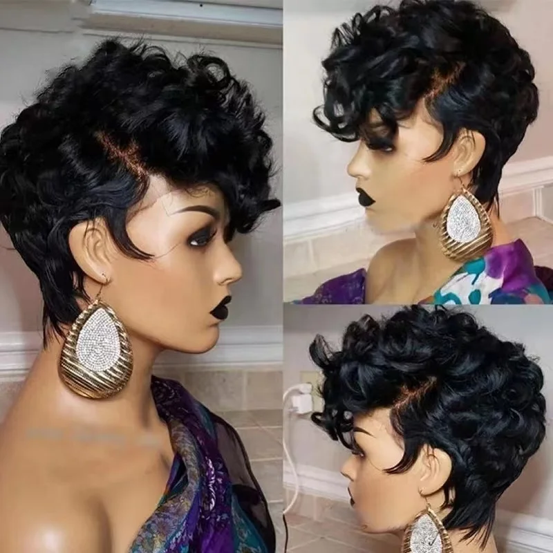 Hot Selling Short Bob Wigs Human Hair Short Hair Wigs Silky Straight Color Short Cut Bob Wig For Black Woman