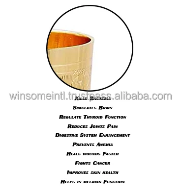 Copper wine Glass Embossed Design Coated Classic Design Medium size 2 Pieces Silver & Gold Glass With Blue Box