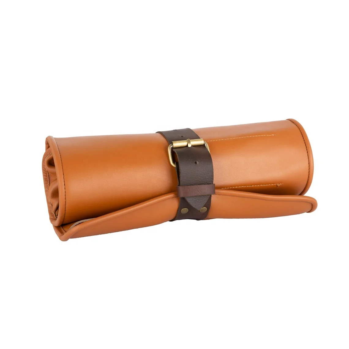 Коричнево-Коричневый чехол с пряжкой для шеф-повара