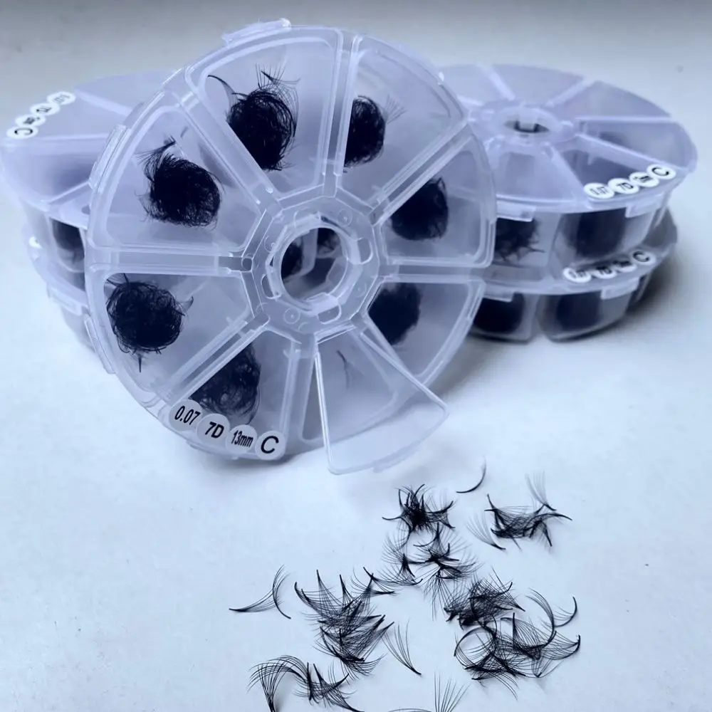 Lashes Wholesale Premade Eyelashes Handmade Customized Lashes Box 0.03 0.05 0.07 Loose Fans High Quality  Made In Vietnam