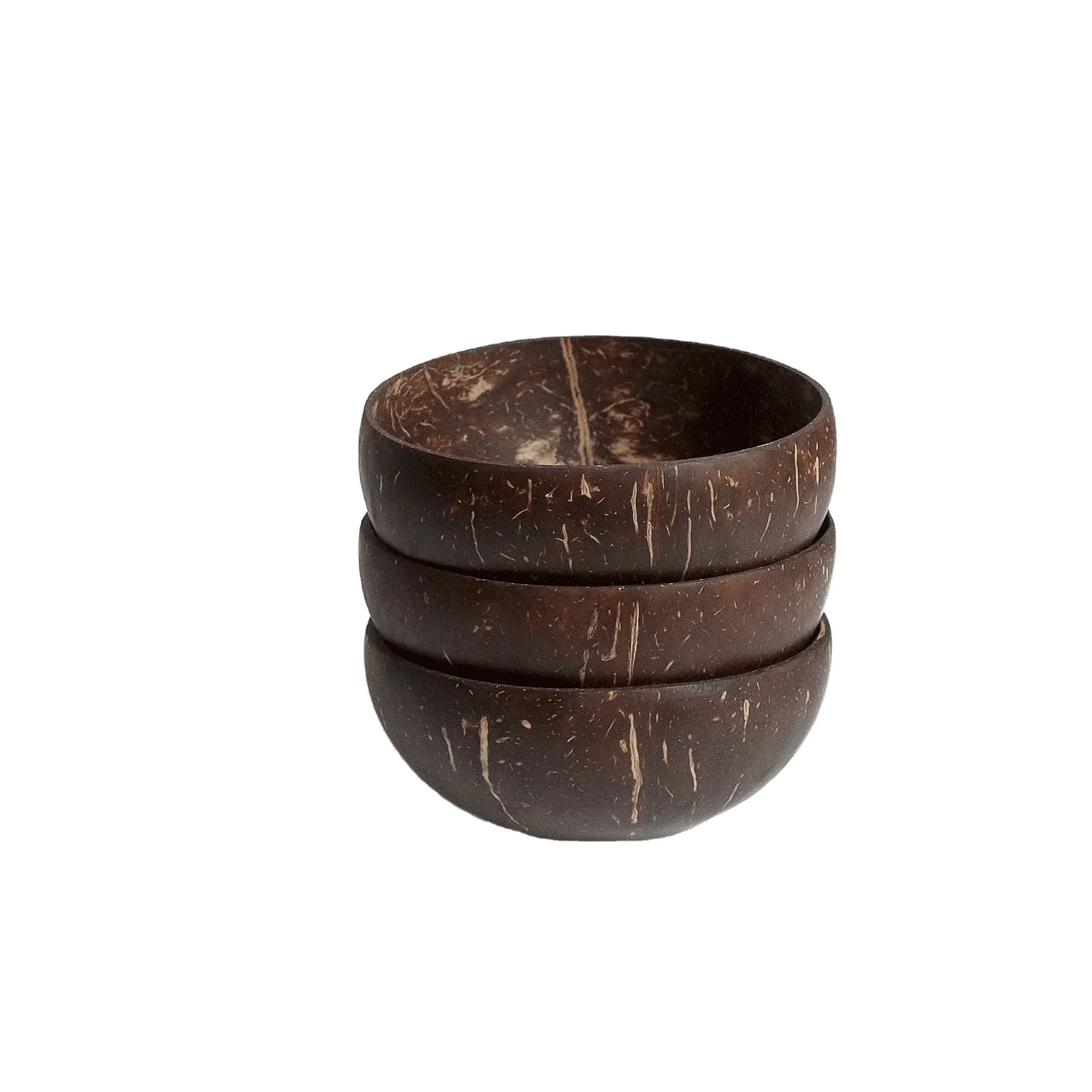 Biodegradable And Natural Coconut Shell Bowl / Coconut candle shell bowl For Using With Salad, Ice Cream and any Food