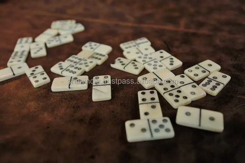 Best quality handmade Wood Double Six Domino set of 28 pcs. Games for Kids and Adults