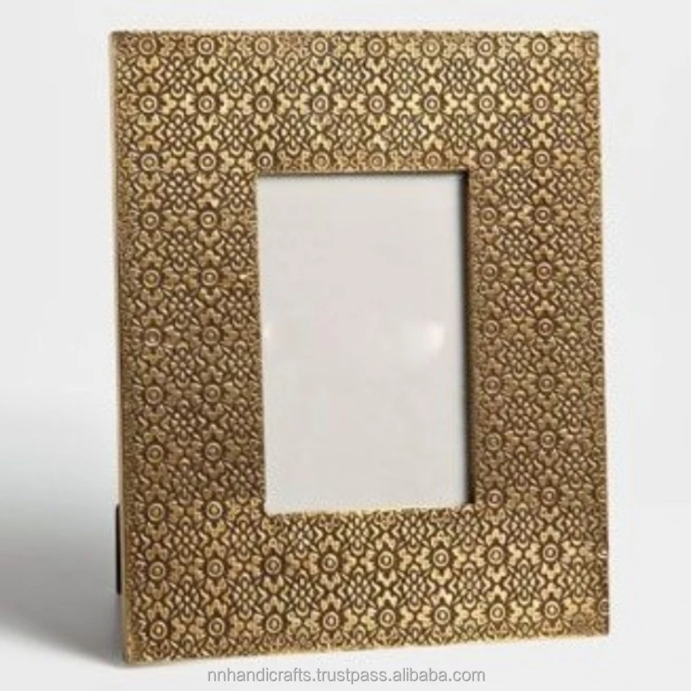 Алюминиевые металлические золотистые антикварные цветочные дизайнерские настенные рамки в сельском стиле фоторамки для девушки подруги дома