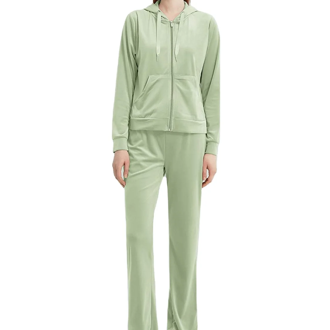 high quality stylish fashioned  fabric girls gym wear yoga bump exercise velour velvet tract suit