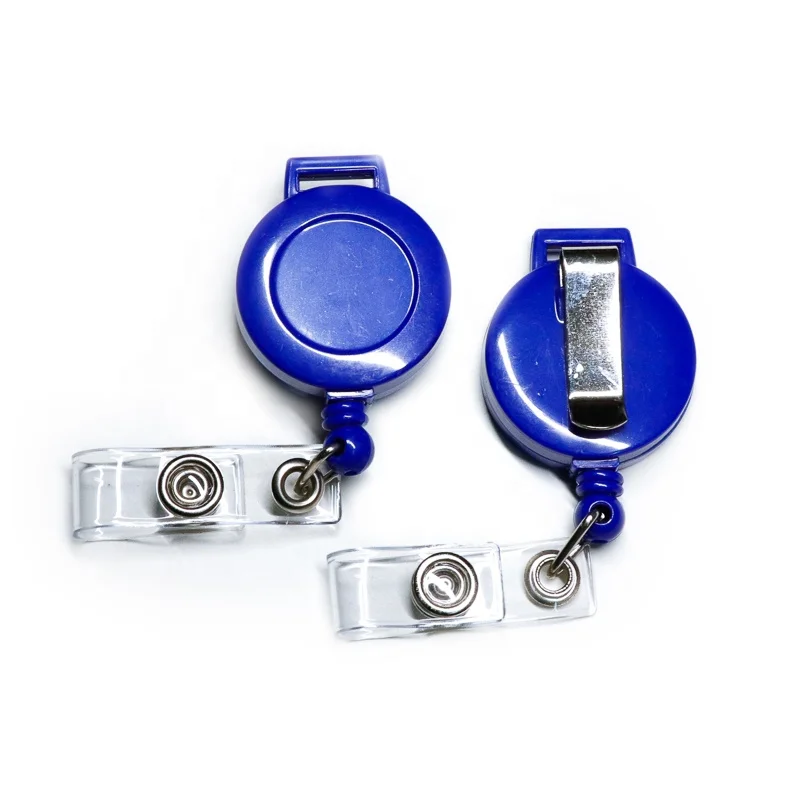 Retractorable gripped holder badge reels