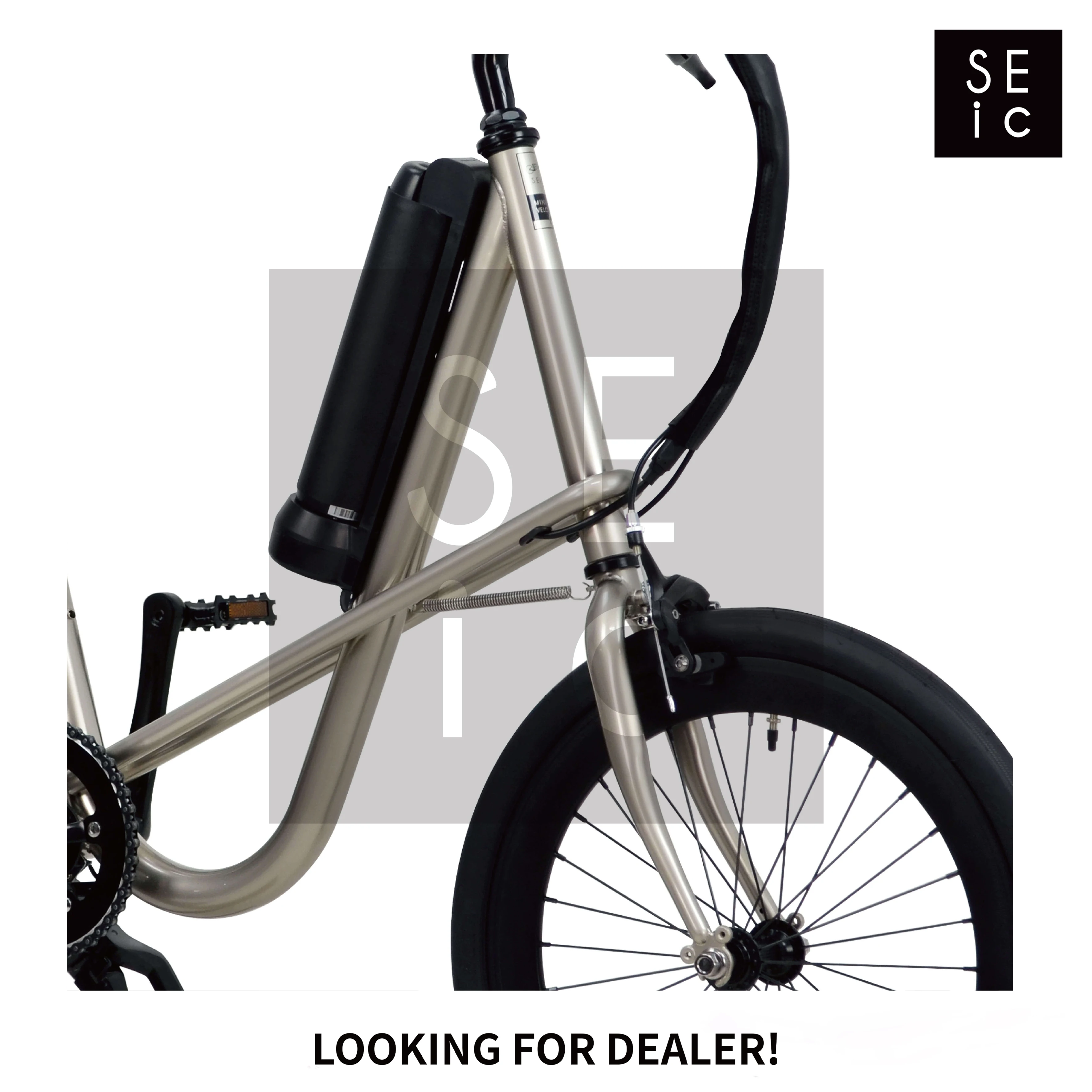 Agent Dealer Distributor,  SEic miniu titan silver black wheel electric assist bicycle Gentle style ebike speed pedelec