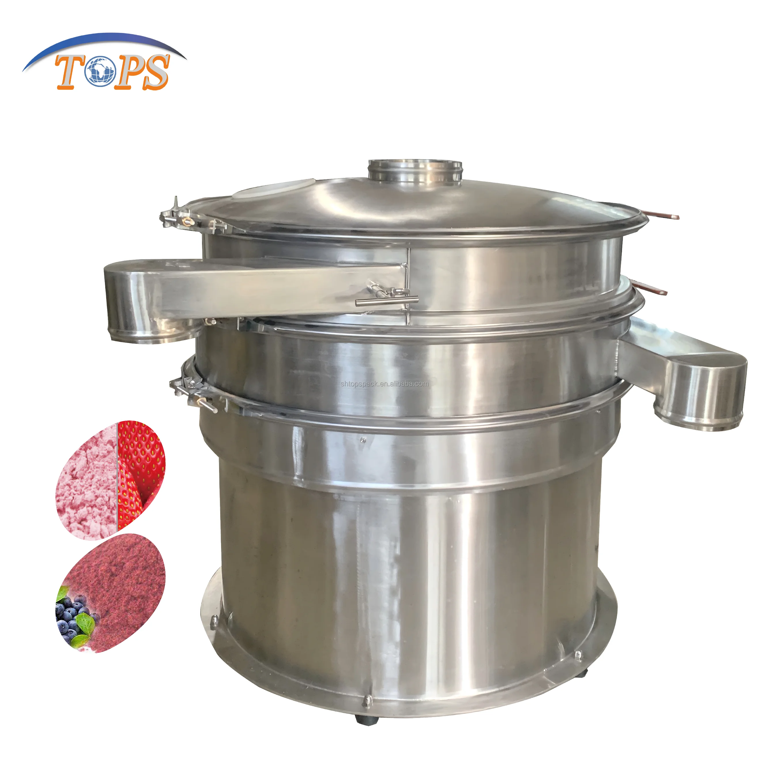 Easy-Operation 1500mm Vibrating Screen Strawberry Blueberry Mango Xxnxx Silica Sand Vibrating Screening