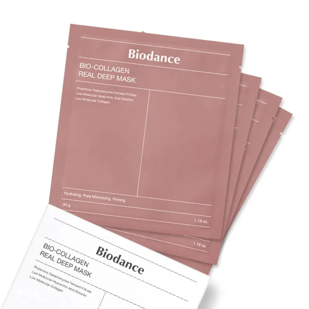 BIODANCE Bio Collagen Real Deep Mask 4ea Biodance Face Mask Sheet Maskes Korean Skin Care Private Label OEM ODM