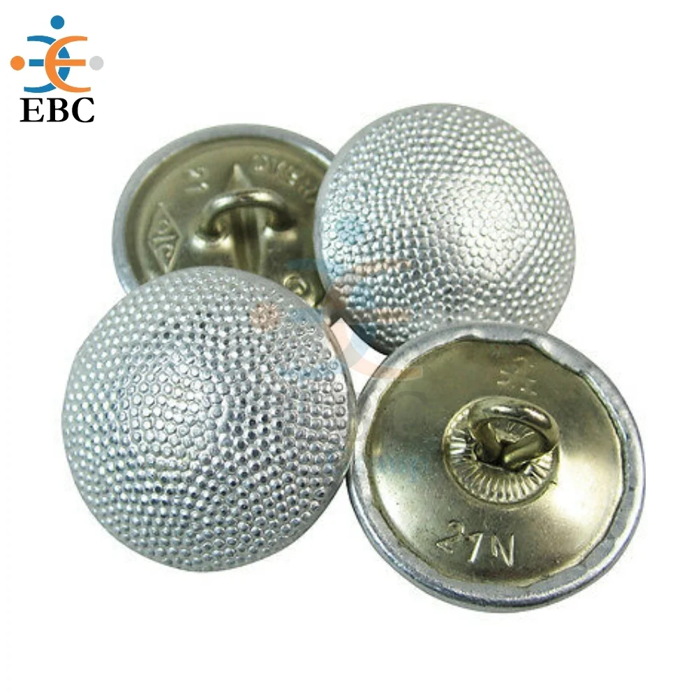 Wholesale Premium Quality Silver Metal Blazer Buttons for Uniform Blazer Forces Jacket Buttons Patterned Metal